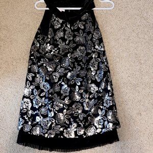 Pretty Brand floral sequin Dress Girls Size 14